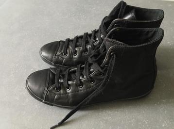 Converse all stars hoge sneaker ECHT LEDER maat 38 beschikbaar voor biedingen