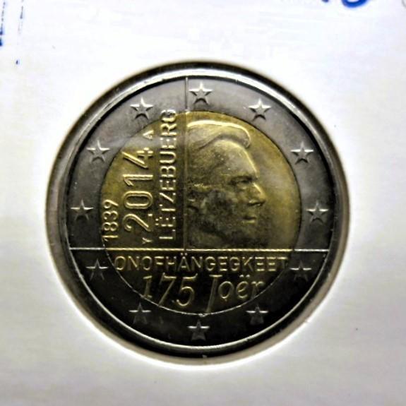 2 euro commémorative Luxembourg 2014 "175 ans". UNC !, Timbres & Monnaies, Monnaies | Europe | Monnaies euro, Monnaie en vrac