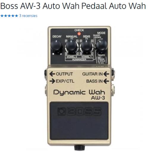 Boss AW-3 Auto wah pedaal, Muziek en Instrumenten, Effecten, Ophalen