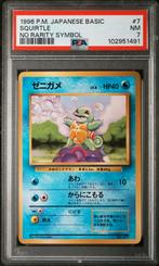 Squirtle japanese basic no rarity symbol psa 7, Ophalen of Verzenden