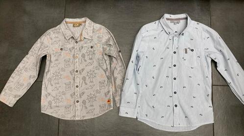 341:  hemden maat 116 en 134 piet Piraat, Kinderen en Baby's, Kinderkleding | Maat 116, Zo goed als nieuw, Jongen, Overhemd of Blouse