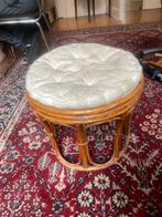 Vintage bamboe / rotan krukje, Antiek en Kunst, Ophalen of Verzenden