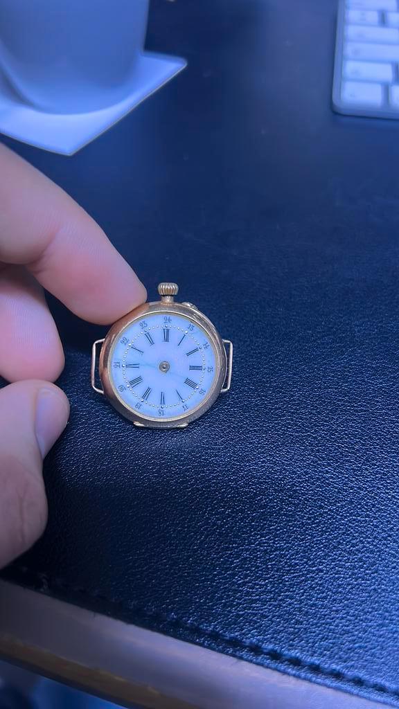 Uniek Antiek Dames Hunter-Case Horloge – 18 Karaat Goud, Handtassen en Accessoires, Horloges | Antiek, Zakhorloge, Goud, Ophalen of Verzenden