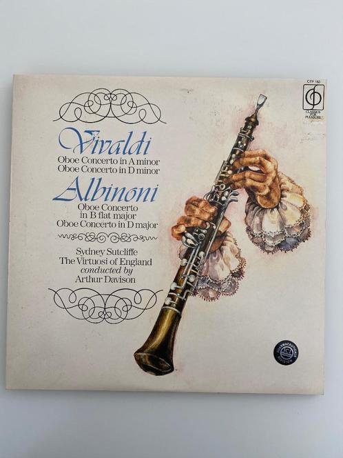 Vivaldi Albinoni Sutcliffe Davison Oboe Concertos, Cd's en Dvd's, Vinyl | Klassiek, Gebruikt, Barok, Orkest of Ballet, 12 inch