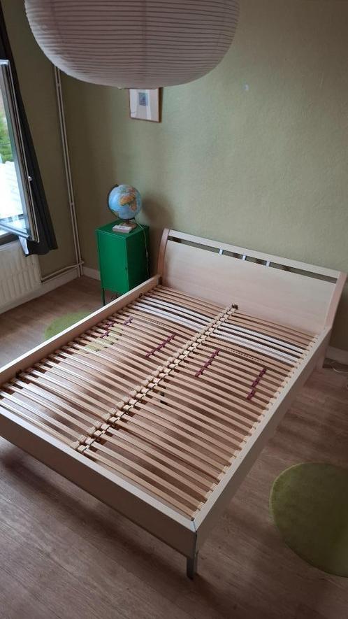 Tweepersoonsbed van Nolte 200x160 cm, incl lattenbodems, Huis en Inrichting, Slaapkamer | Bedden, Gebruikt, Tweepersoons, 160 cm
