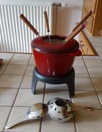 Gietijzeren fondueset rood - outdoor cooking  Nieuw, Fonte, Enlèvement, Neuf