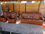 Salon leder, Huis en Inrichting, Zetels | Zetels, Ophalen, Gebruikt