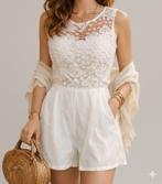 witte leuke jumpsuit playsuit, Kleding | Dames, Jumpsuits, Verzenden