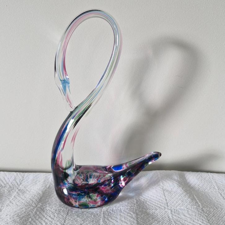 Sierlijke zwaan van Val-Saint-lambert, Antiek en Kunst, Antiek | Glaswerk en Kristal, Ophalen of Verzenden
