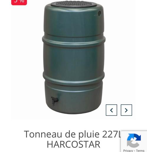 Tonneau de marque Harcostar capacité 227l avec pied, Tuin en Terras, Regentonnen, Zo goed als nieuw, Kunststof, 150 liter of meer