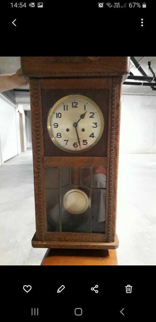 Vintage wandklok doe een bod moet weg, Antiek en Kunst, Antiek | Klokken, Ophalen