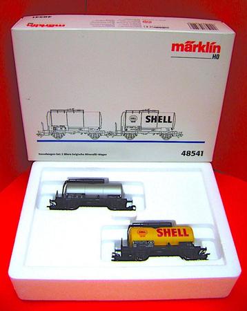 Ketelwagens „SHELL” - NMBS - Märklin H0 - 1:87 beschikbaar voor biedingen