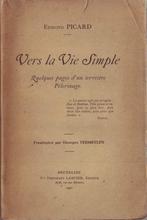 Edmond Picard, Vers la Vie Simple, Gelezen, België, Edmond Picard, Ophalen of Verzenden