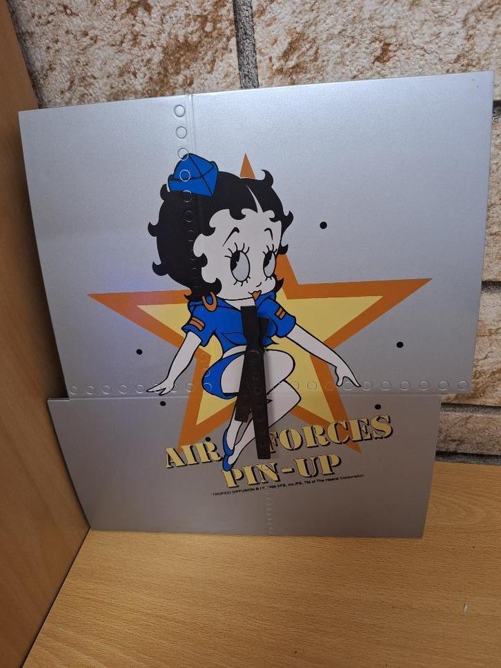 Betty Boop Air Forces Tropico Diffusieklok 1996, Verzamelen, Beelden en Beeldjes, Nieuw, Mens, Ophalen of Verzenden