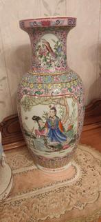 Porselein chinese vazen set met stempel, Antiek en Kunst, Ophalen