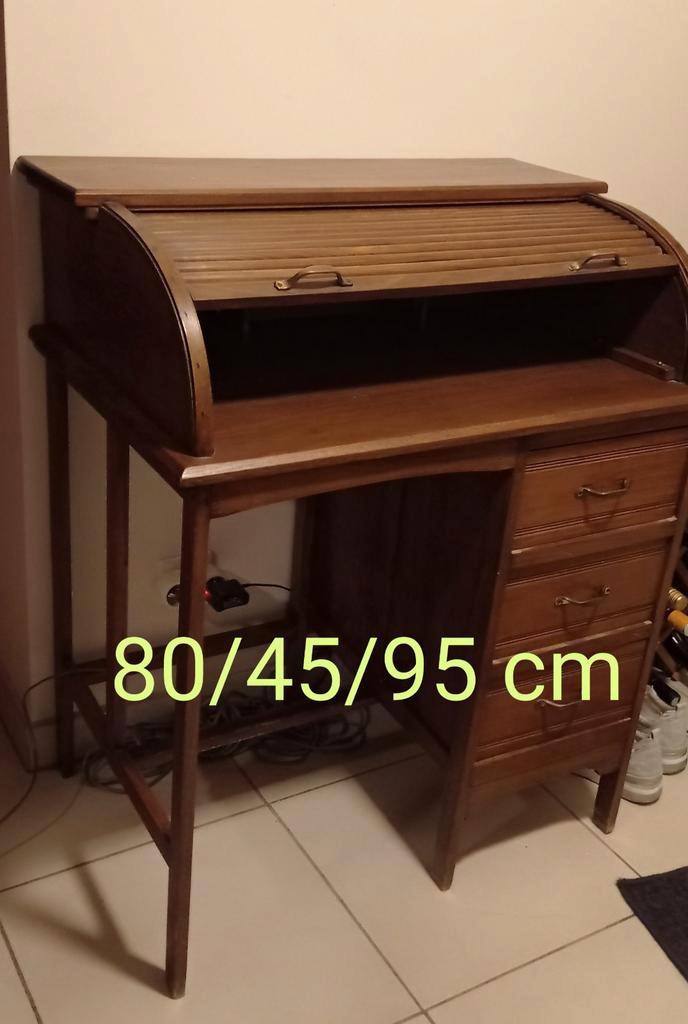 Bureau américai avec volet et 2 meubles verticaux, Maison & Meubles, Armoires | Secrétaires, Utilisé, Enlèvement