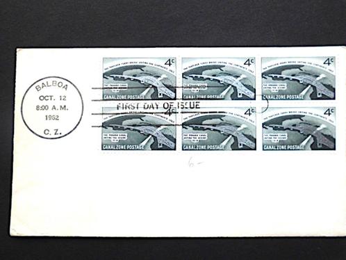 USA Panama Canal : FDC Thatcher Ferry Bridge (1962), Postzegels en Munten, Postzegels | Amerika, Noord-Amerika, Ophalen of Verzenden