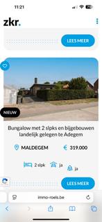 Bungalow in mooie natuur Adegem / Maldegem