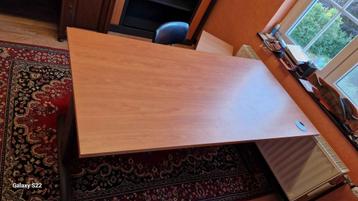 Table de bureau rectangulaire   L:160 cm  l: 80 cm  H: 72 cm, Maison & Meubles, Bureaux, Enlèvement, Comme neuf, Bureau
