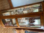Meuble vitrine, Maison & Meubles, Armoires | Vitrines, Comme neuf, Chêne, 150 à 200 cm, 50 à 100 cm
