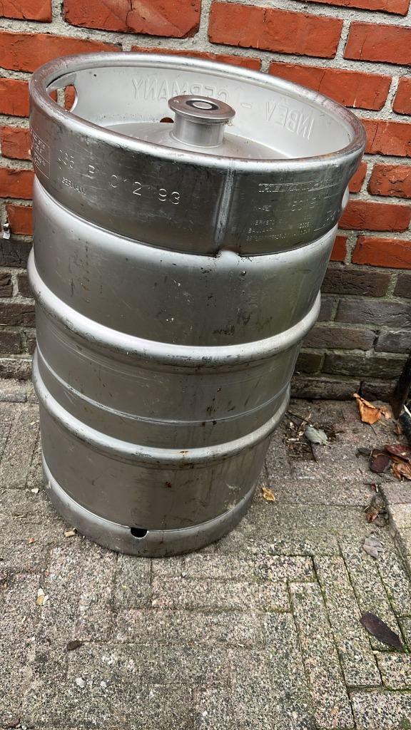 RVS Bierfust 50L, Verzamelen, Biermerken, Gebruikt, Overige merken, Ophalen