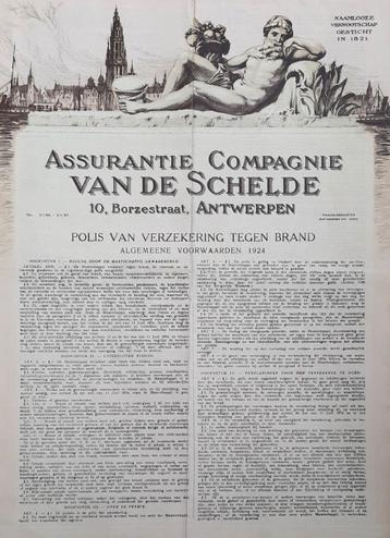 Assurantie Compagnie van de Schelde -  1924 beschikbaar voor biedingen