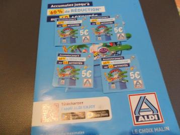 ALDI 4-coupons ter waarde van €5. beschikbaar voor biedingen