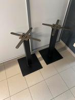 Twee stuks gietijzeren tafel poten in mat zwart, Huis en Inrichting, Ophalen, Tafelpoot, Minder dan 50 cm, 50 tot 100 cm