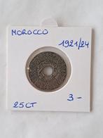 Morocco 25 ct 1921/24, Timbres & Monnaies, Monnaies | Afrique, Enlèvement ou Envoi