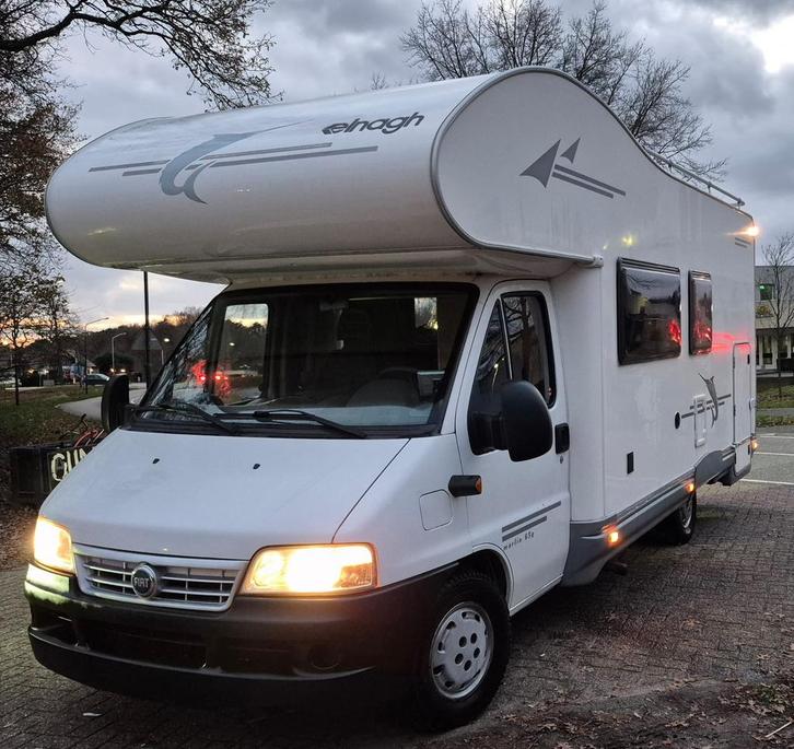 Fiat elnagh Marlin 65g 130.000km 2.3 jtd bj 2005, Caravans en Kamperen, Mobilhomes, Particulier, tot en met 6, Alkoof, Fiat, Fiat