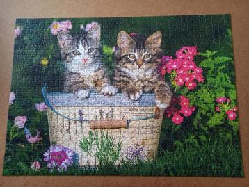 Gratis: puzzel 1000 st - 1 stukje ontbreekt beschikbaar voor biedingen