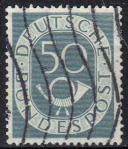 Duitsland Bundespost 1951-1952 - Yvert 20 - Posthoorn (ST), Postzegels en Munten, Postzegels | Europa | Duitsland, Gestempeld
