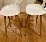 Hay Barkruk “About a Stool” Wit, Huis en Inrichting, Barkrukken, 60 tot 90 cm, Zo goed als nieuw, 2 krukken, Ophalen