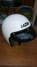 LAZER motorhelm - Witte vintage stijl, Motoren, Kleding | Motorhelmen, Ophalen of Verzenden, Nieuw zonder kaartje, M, Lazer