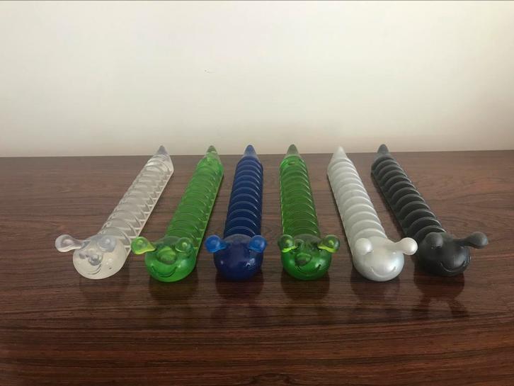 Koziol 6 x cd rek houder organizer blauw groen grijs, Verzamelen, Overige Verzamelen, Ophalen of Verzenden