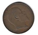 Munten UK ONE PENNY 1907 ZFr  - king Edward VII, Ophalen of Verzenden, Losse munt, Overige landen