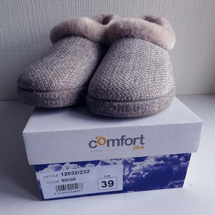 Gesloten Dames Winterpantoffels: Maat 39., Kleding | Dames, Schoenen, Nieuw, Pantoffels of Sloffen, Beige, Ophalen