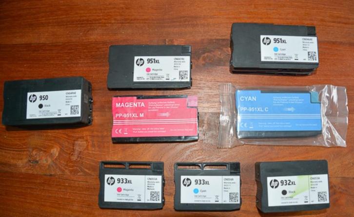 Inktpatronen HP 951XL / HP 950 / 933XL, Computers en Software, Printerbenodigdheden, Zo goed als nieuw, Cartridge, Ophalen