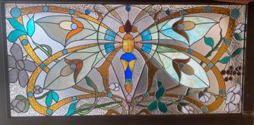 vitrail art nouveau en vitrail libellule, Enlèvement