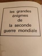 Les grandes  énigmes de la seconde guerre Mondiale, Ophalen of Verzenden, Zo goed als nieuw