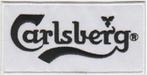 Carlsberg stoffen opstrijk patch embleem, Collections, Marques & Objets publicitaires, Envoi, Neuf