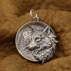 Wolf Hanger – 925 zilver, Handtassen en Accessoires, Verzenden, Nieuw, Zilver, Dier