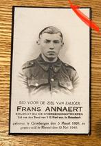 Frans Annaert Sintroepen 10 mei 1940 Riemst Genoelselderen, Verzenden, Bidprentje