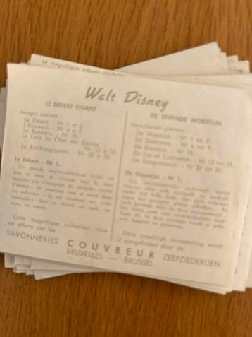 52 chromos-afbeeldingen van Walt Disney  beschikbaar voor biedingen