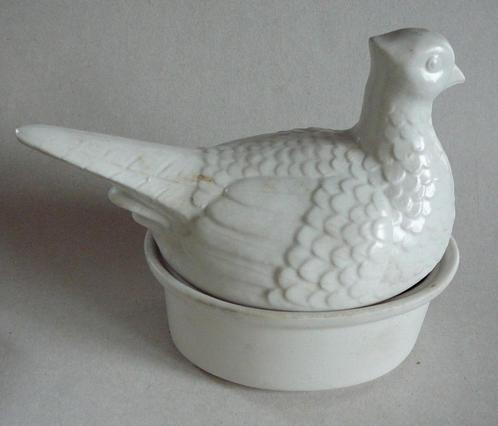 witte paté pot met deksel lengte 22 cm, Huis en Inrichting, Keuken | Servies, Zo goed als nieuw, Kom(men), Effen, Overige materialen