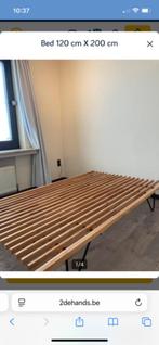 Gezocht bed twijfelaar 120/200 lattenbodem op poten, Huis en Inrichting, Slaapkamer | Bedden, Ophalen of Verzenden, Twijfelaar