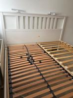 ikea bed (moet weg!!), Huis en Inrichting, Slaapkamer | Bedden, Ophalen, Wit, Tweepersoons, Zo goed als nieuw