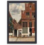 Het Straatje - Johannes Vermeer canvas + baklijst 60x90cm, Antiek en Kunst, Verzenden