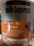 Sikkens cetol BL opaque zwarte dekkende beits ral 9005 2,5l, Ophalen of Verzenden, Nieuw, Acrylverf