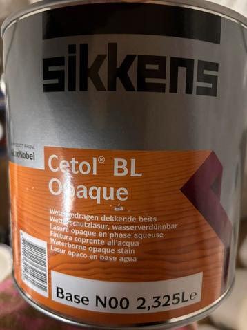 Sikkens cetol BL opaque zwarte dekkende beits ral 9005 2,5l beschikbaar voor biedingen